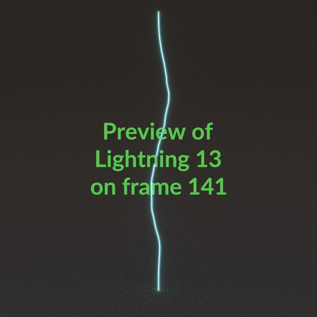 Animated Lightning v13 Low-poly 3D model_14