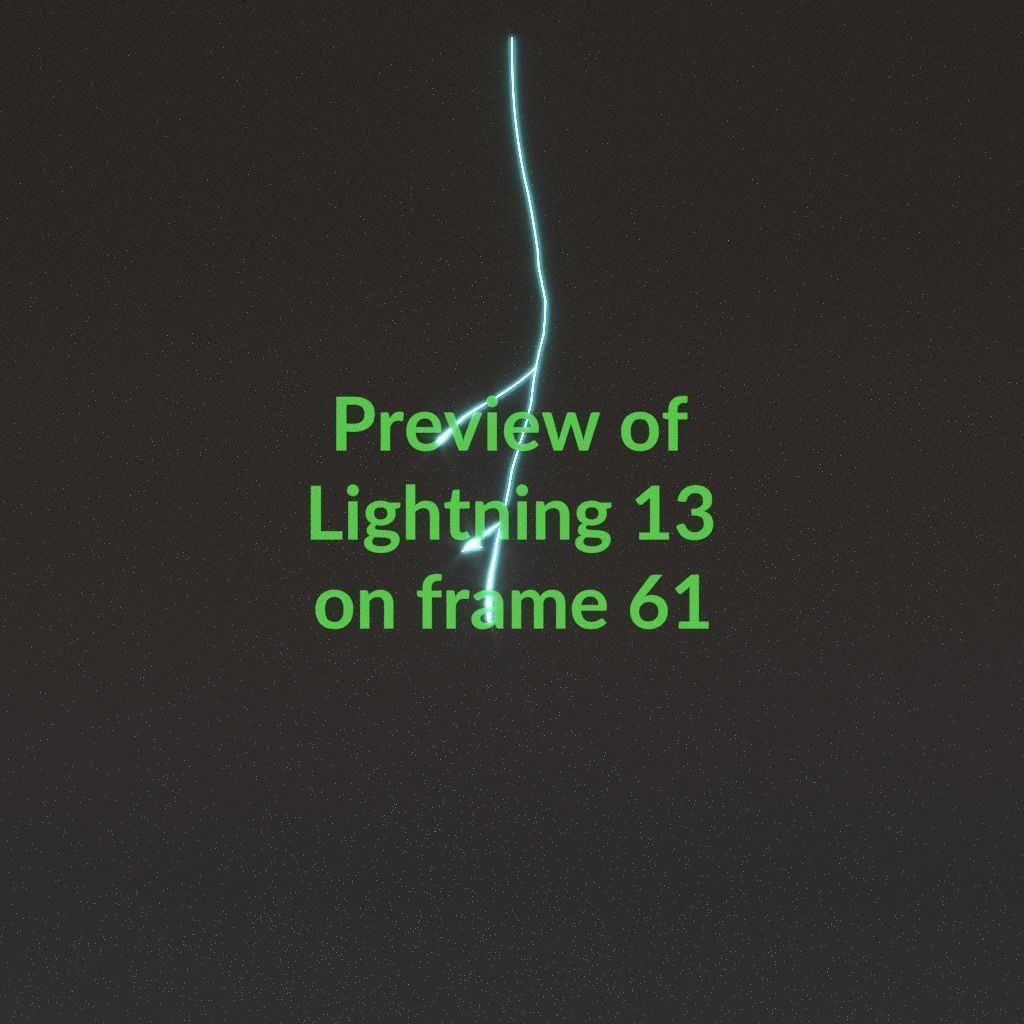 Animated Lightning v13 Low-poly 3D model_6