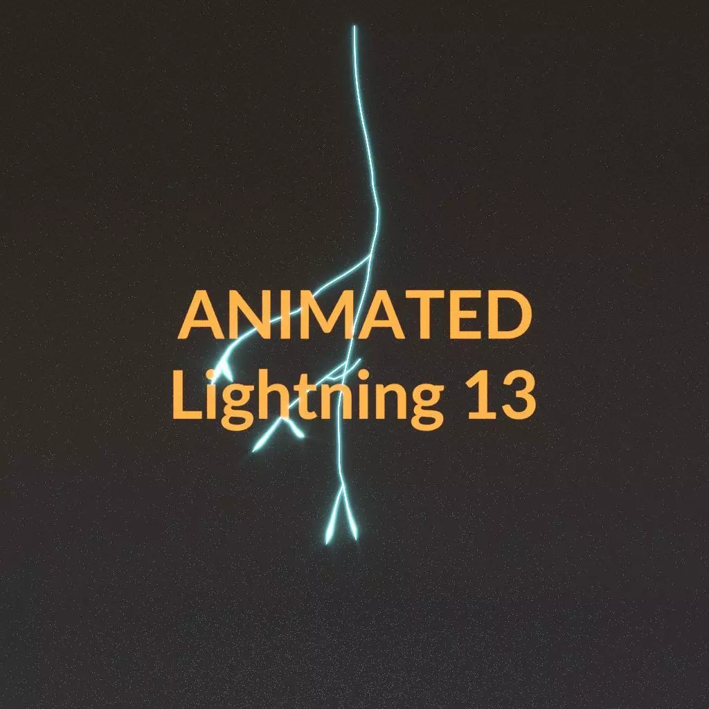 Animated Lightning v13 Low-poly 3D model_0