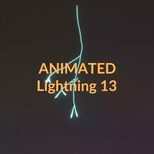 Animated Lightning v13 Low-poly 3D model