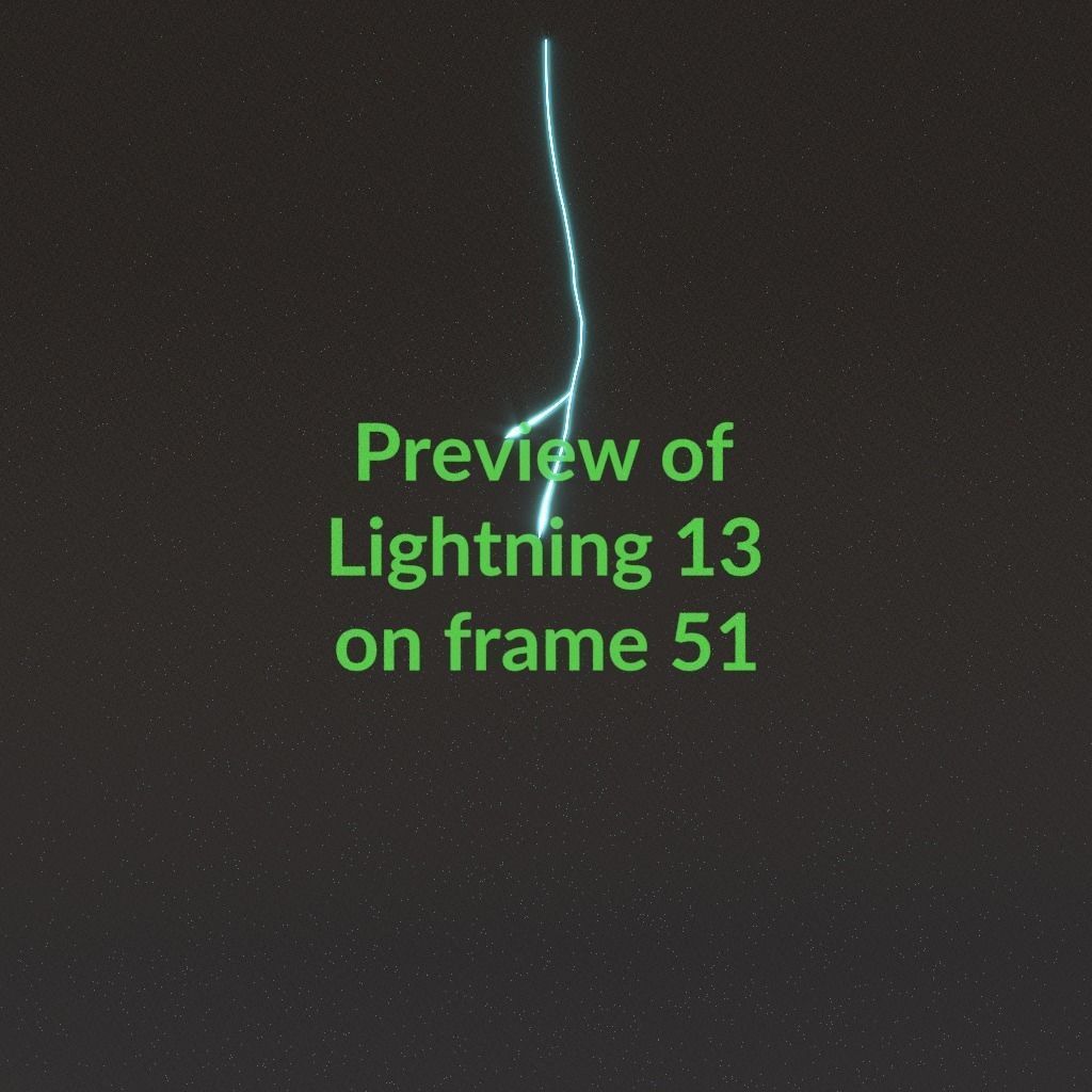 Animated Lightning v13 Low-poly 3D model_5