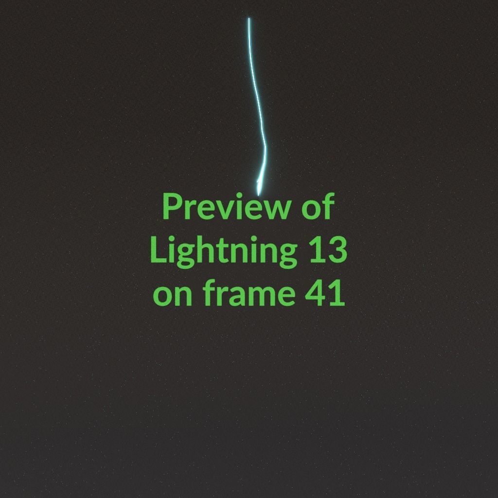 Animated Lightning v13 Low-poly 3D model_4