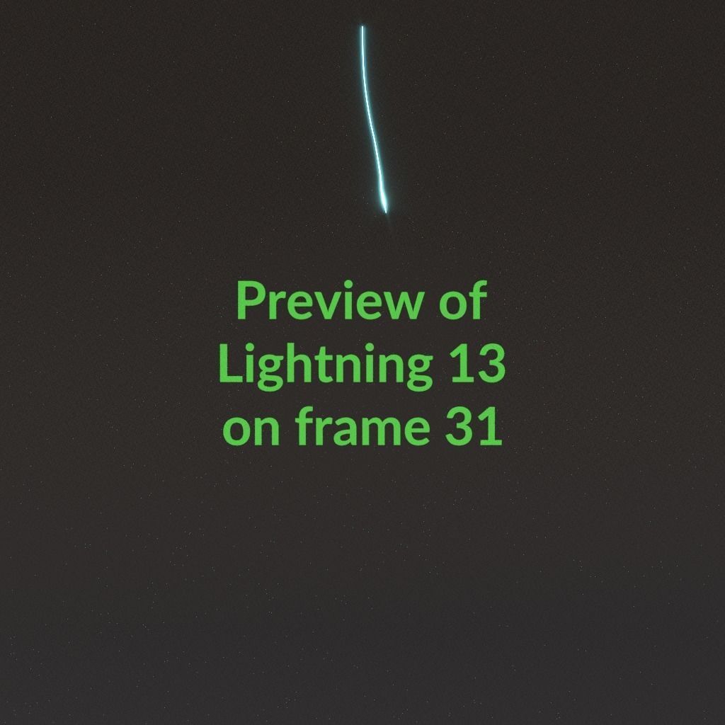 Animated Lightning v13 Low-poly 3D model_3