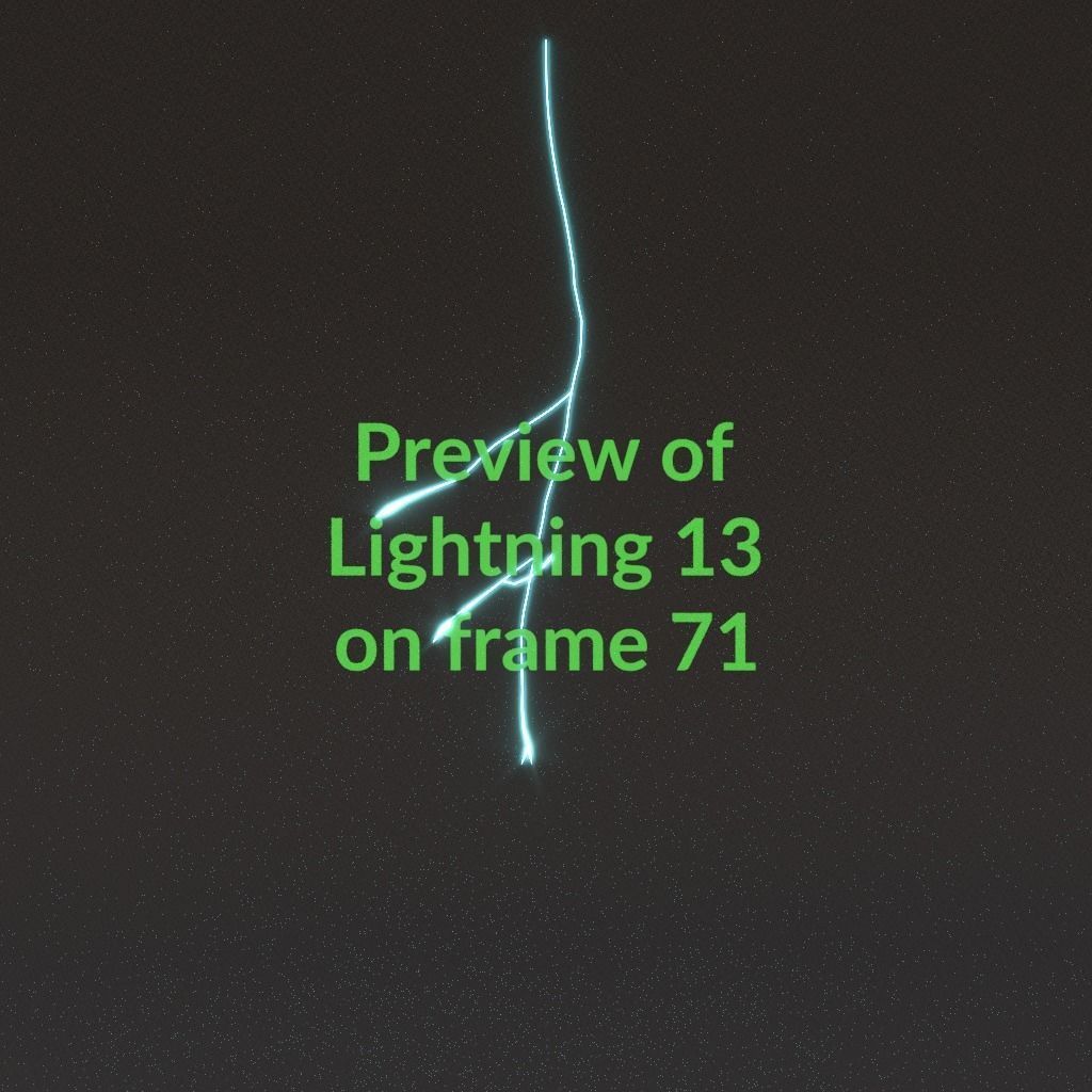 Animated Lightning v13 Low-poly 3D model_7