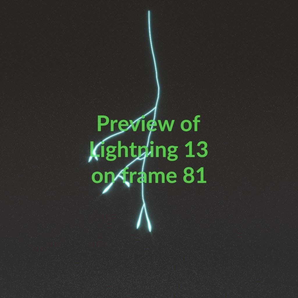 Animated Lightning v13 Low-poly 3D model_8