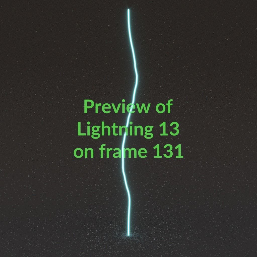 Animated Lightning v13 Low-poly 3D model_13