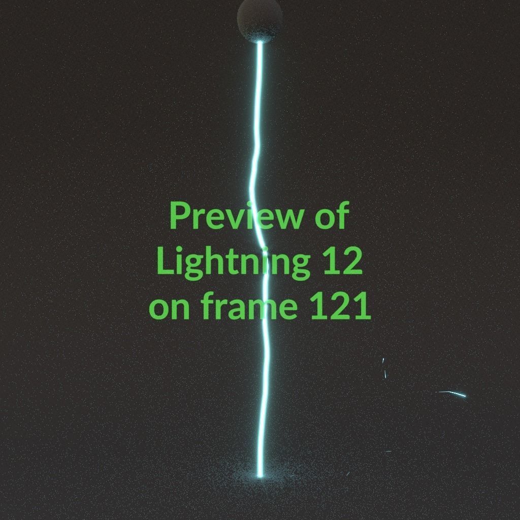 Animated Lightning v12 Low-poly 3D model_12