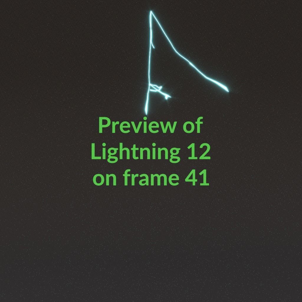 Animated Lightning v12 Low-poly 3D model_4