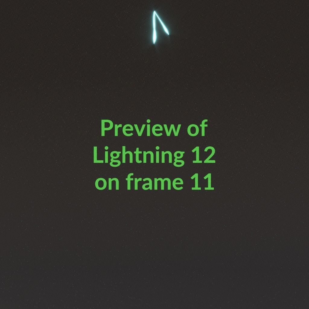 Animated Lightning v12 Low-poly 3D model_1