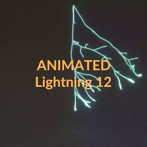 Animated Lightning v12 Low-poly 3D model