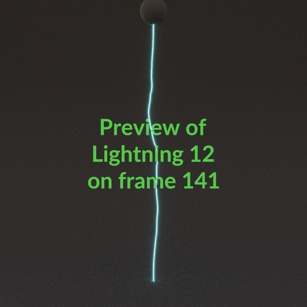 Animated Lightning v12 Low-poly 3D model_14