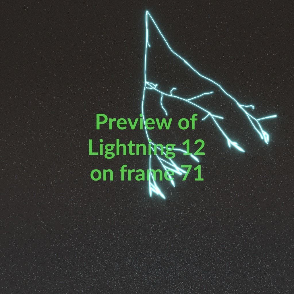 Animated Lightning v12 Low-poly 3D model_7