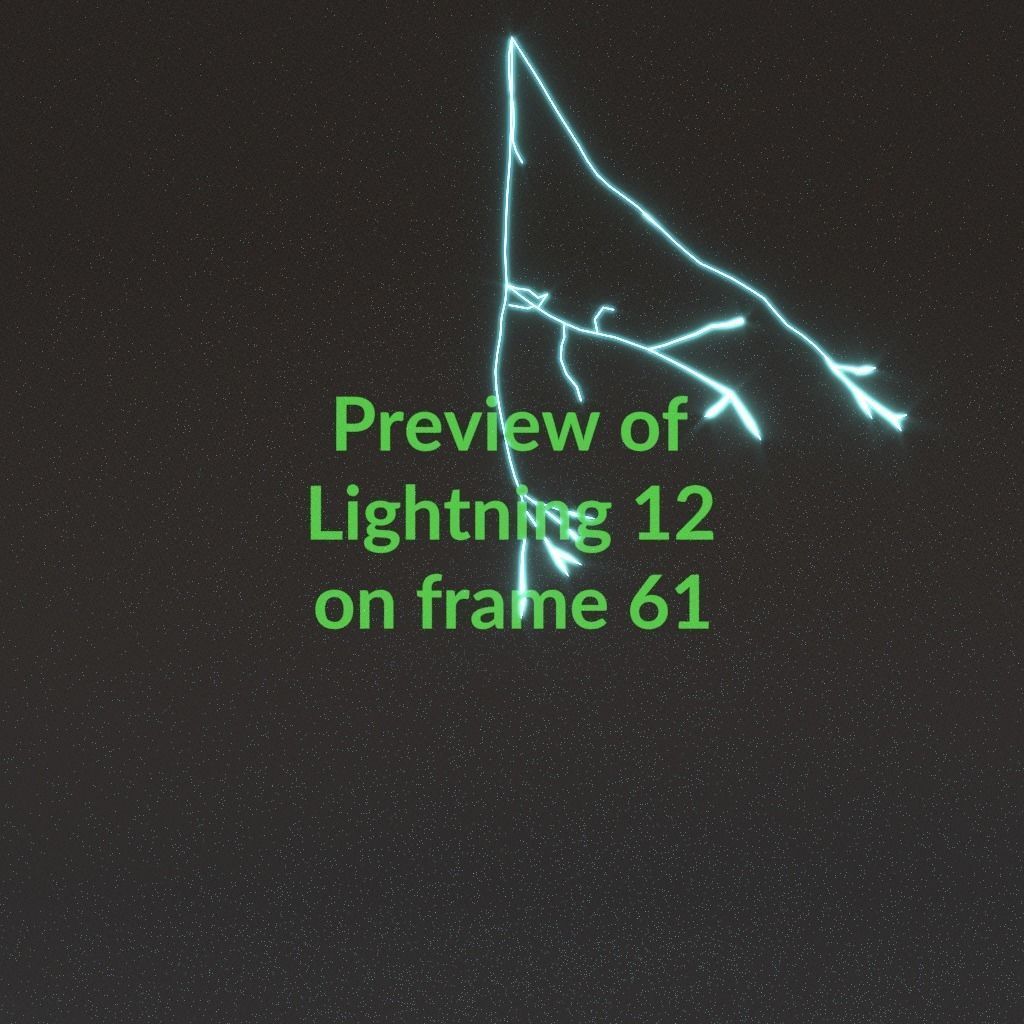 Animated Lightning v12 Low-poly 3D model_6