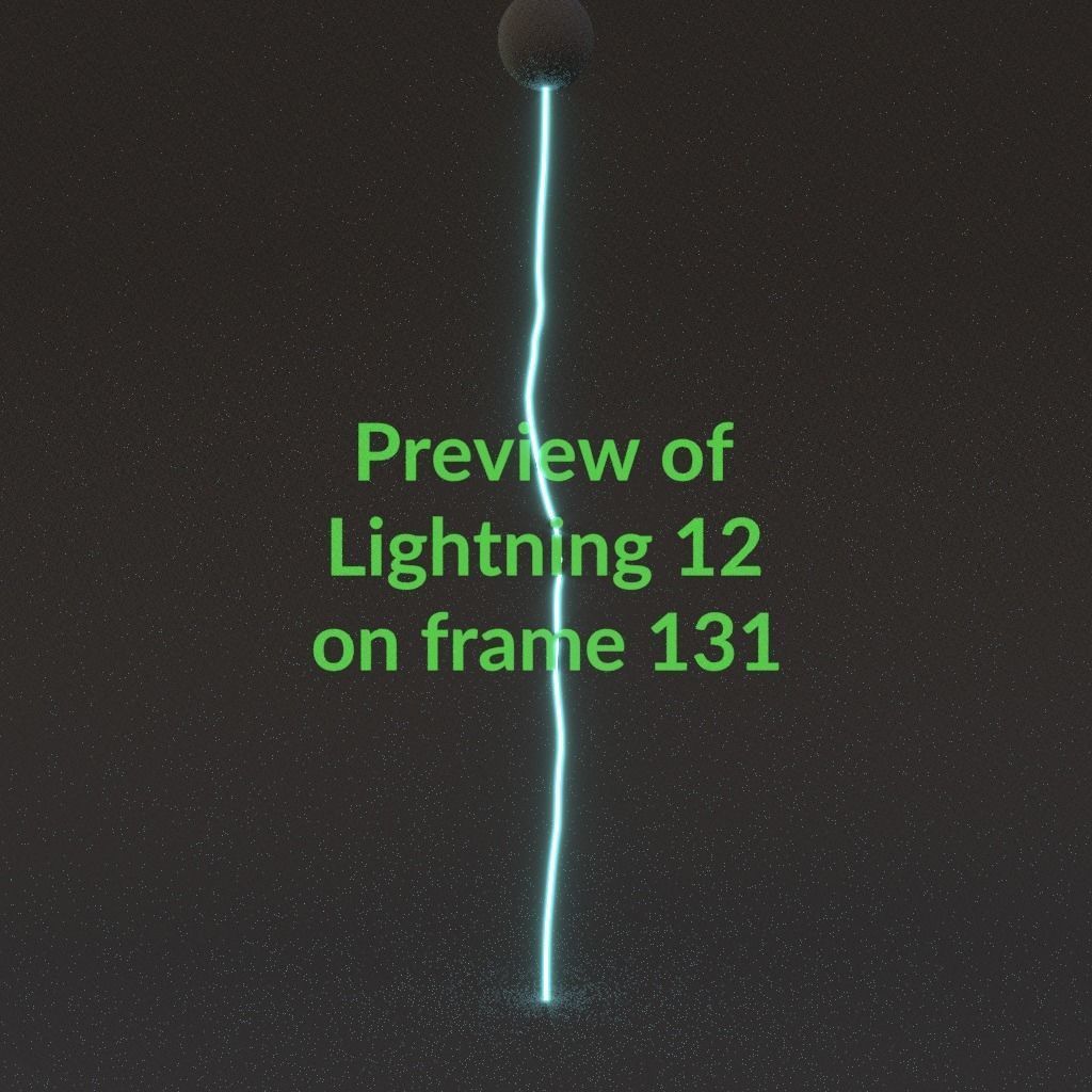 Animated Lightning v12 Low-poly 3D model_13