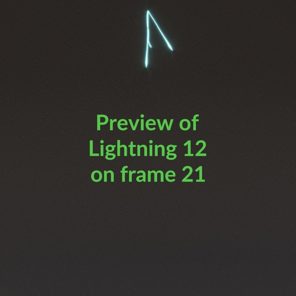 Animated Lightning v12 Low-poly 3D model_2