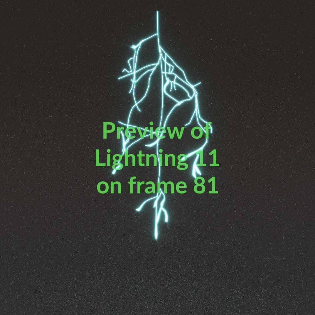 Animated Lightning v11 Low-poly 3D model_8