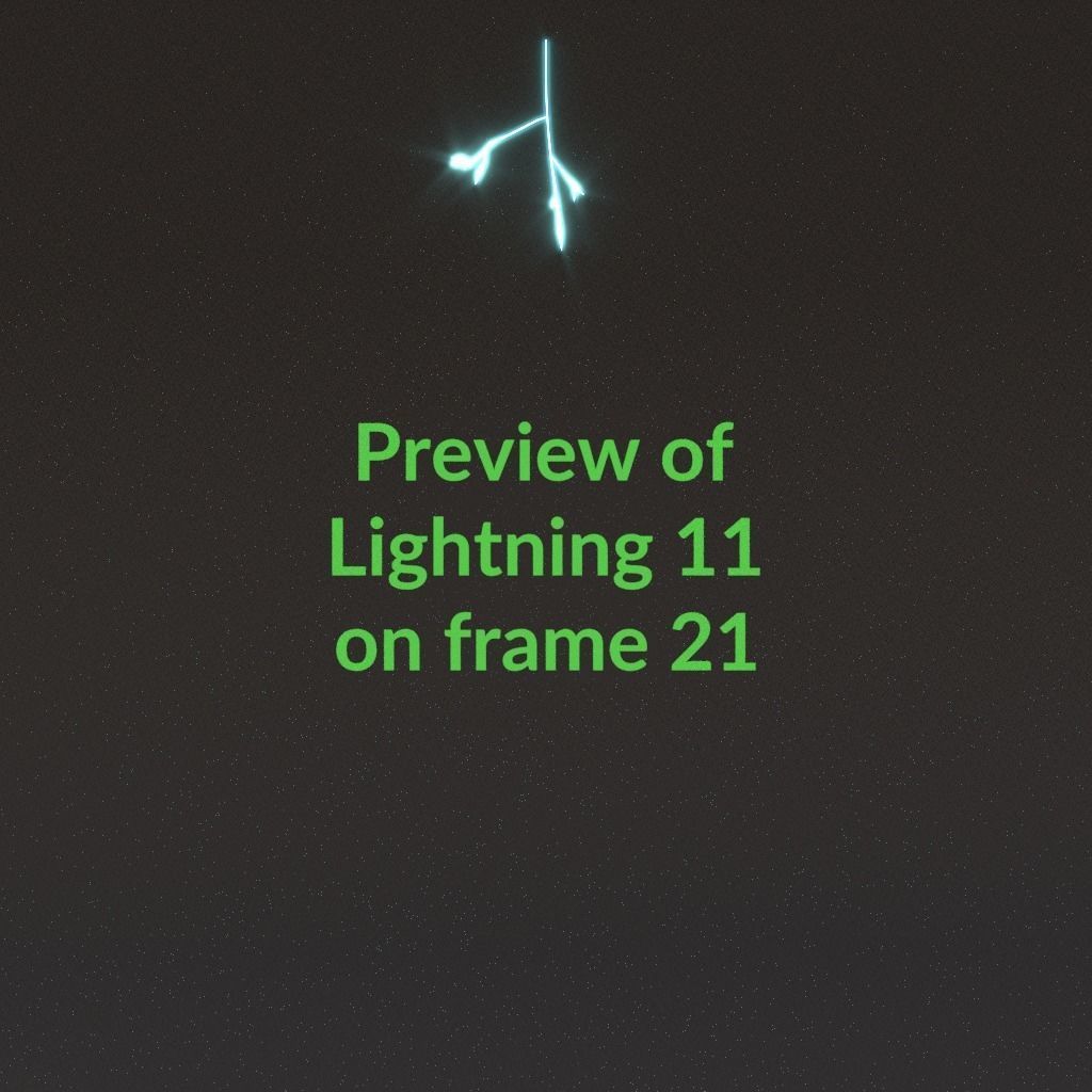 Animated Lightning v11 Low-poly 3D model_2