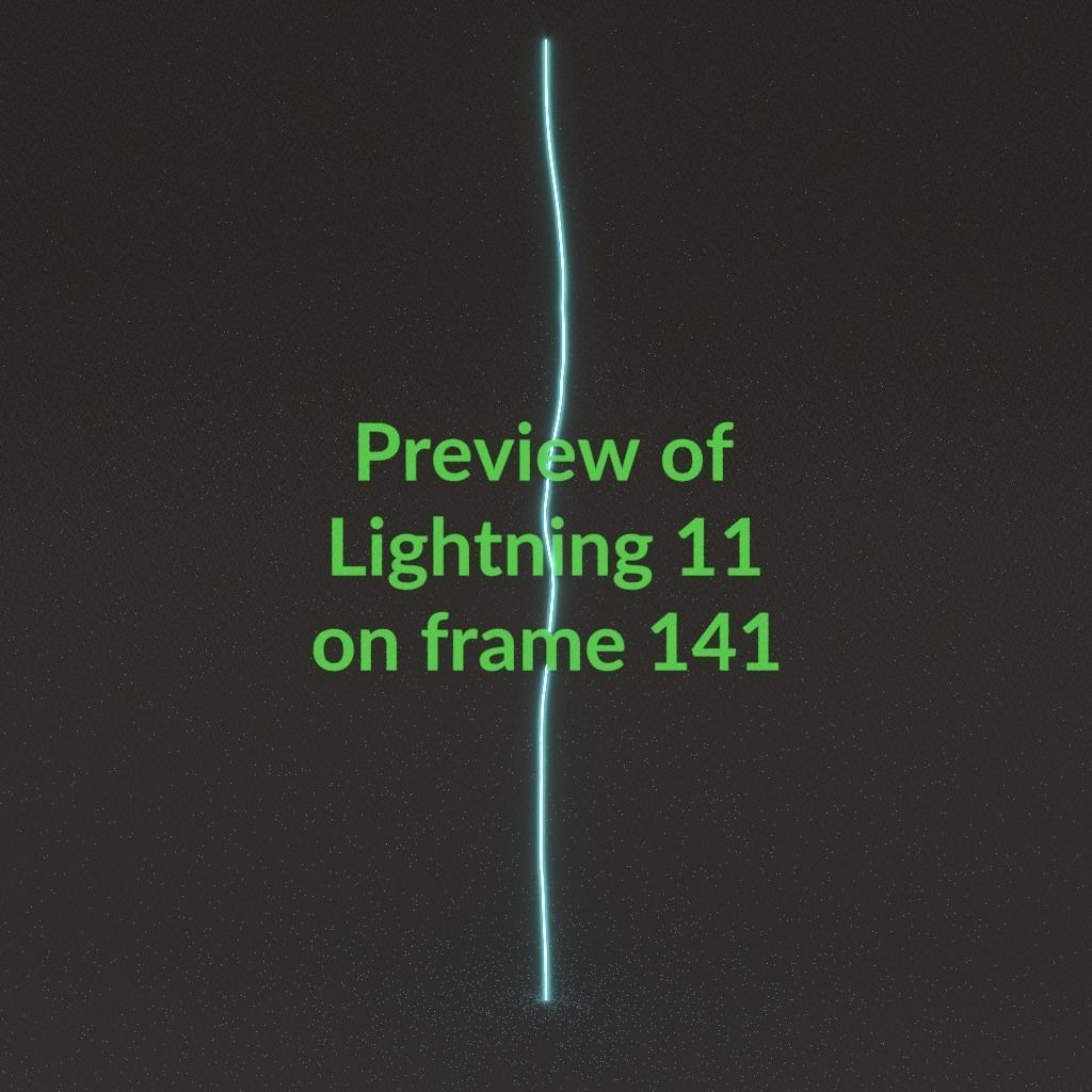 Animated Lightning v11 Low-poly 3D model_14