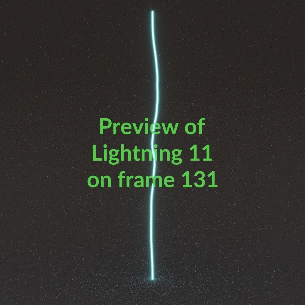 Animated Lightning v11 Low-poly 3D model_13