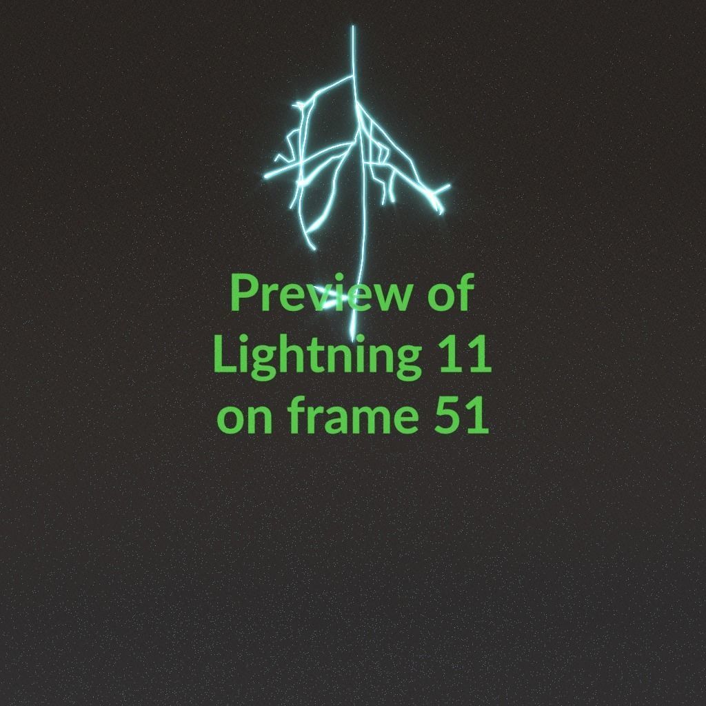 Animated Lightning v11 Low-poly 3D model_5