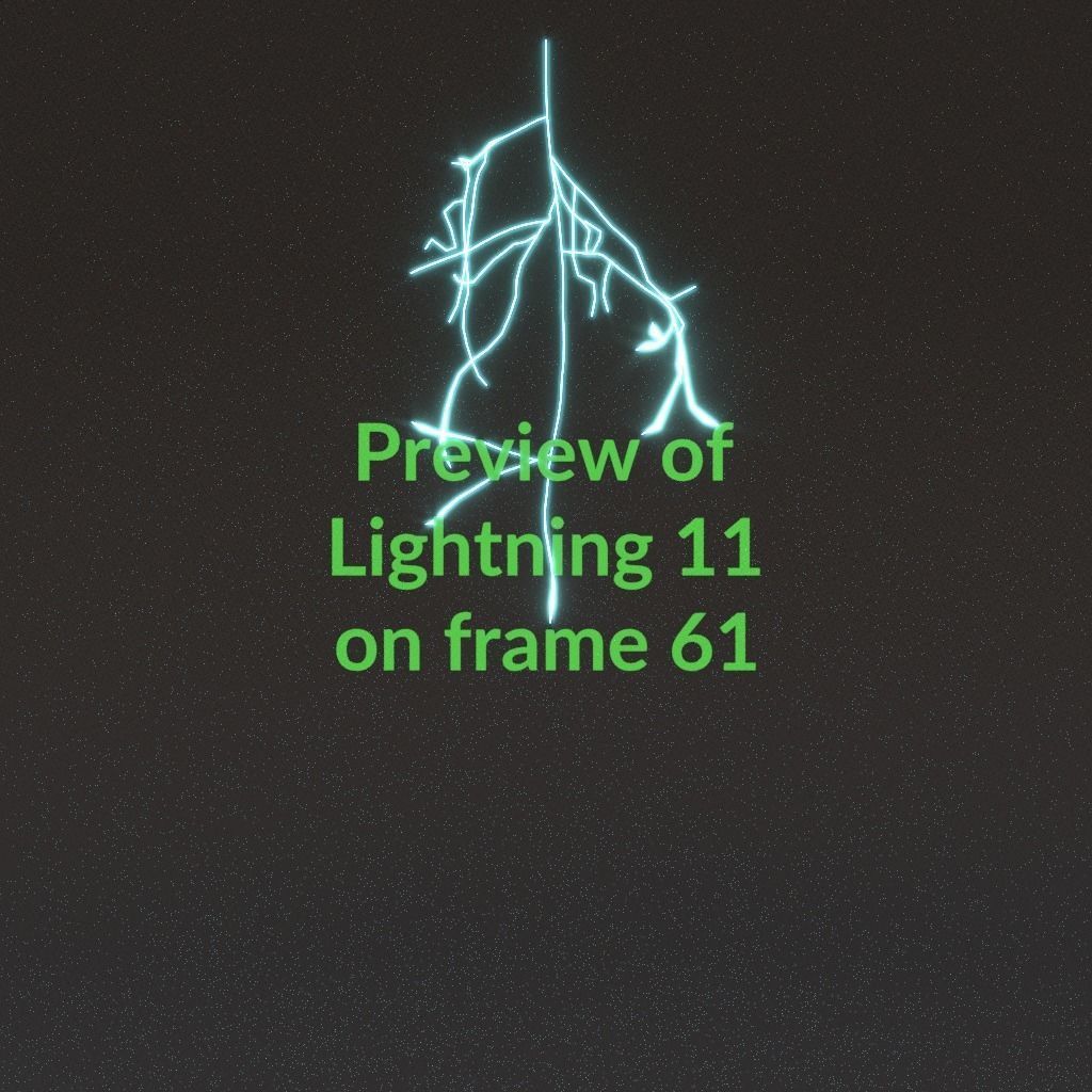 Animated Lightning v11 Low-poly 3D model_6