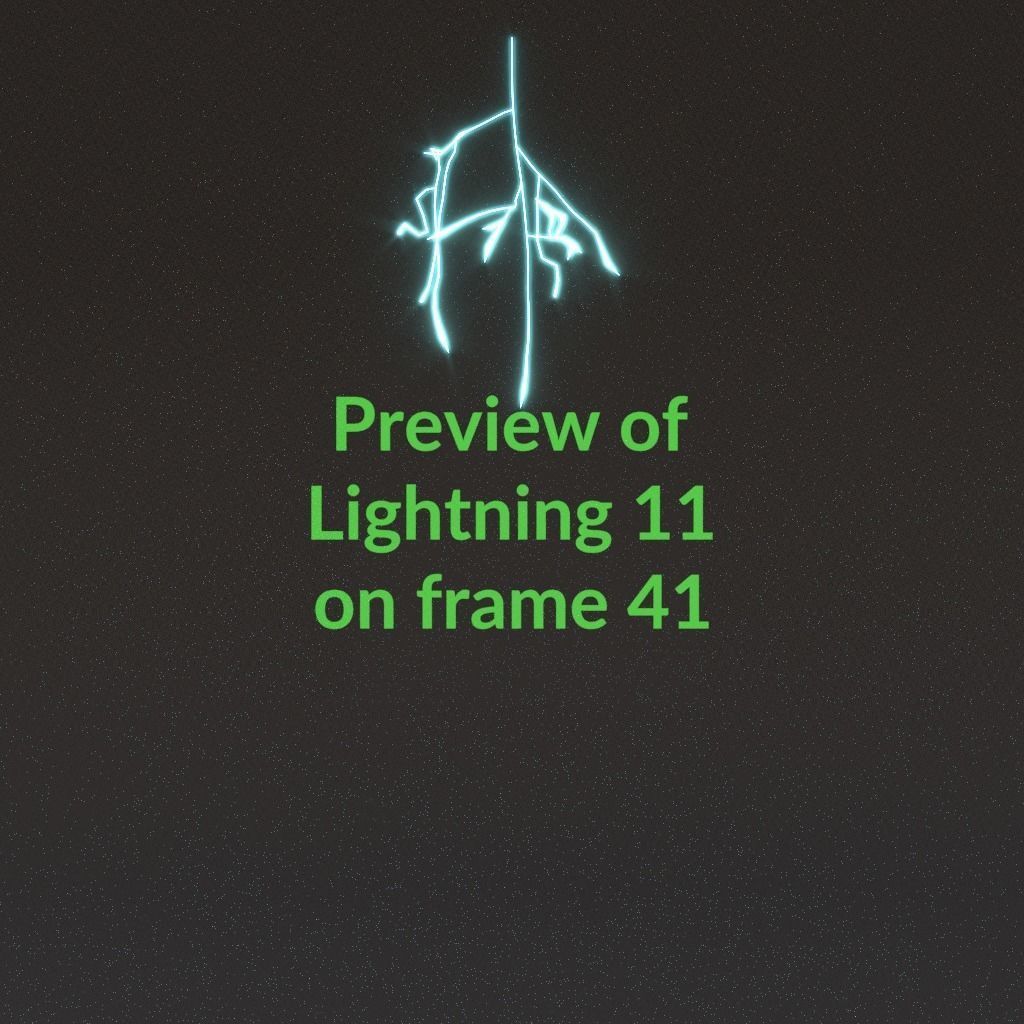 Animated Lightning v11 Low-poly 3D model_4