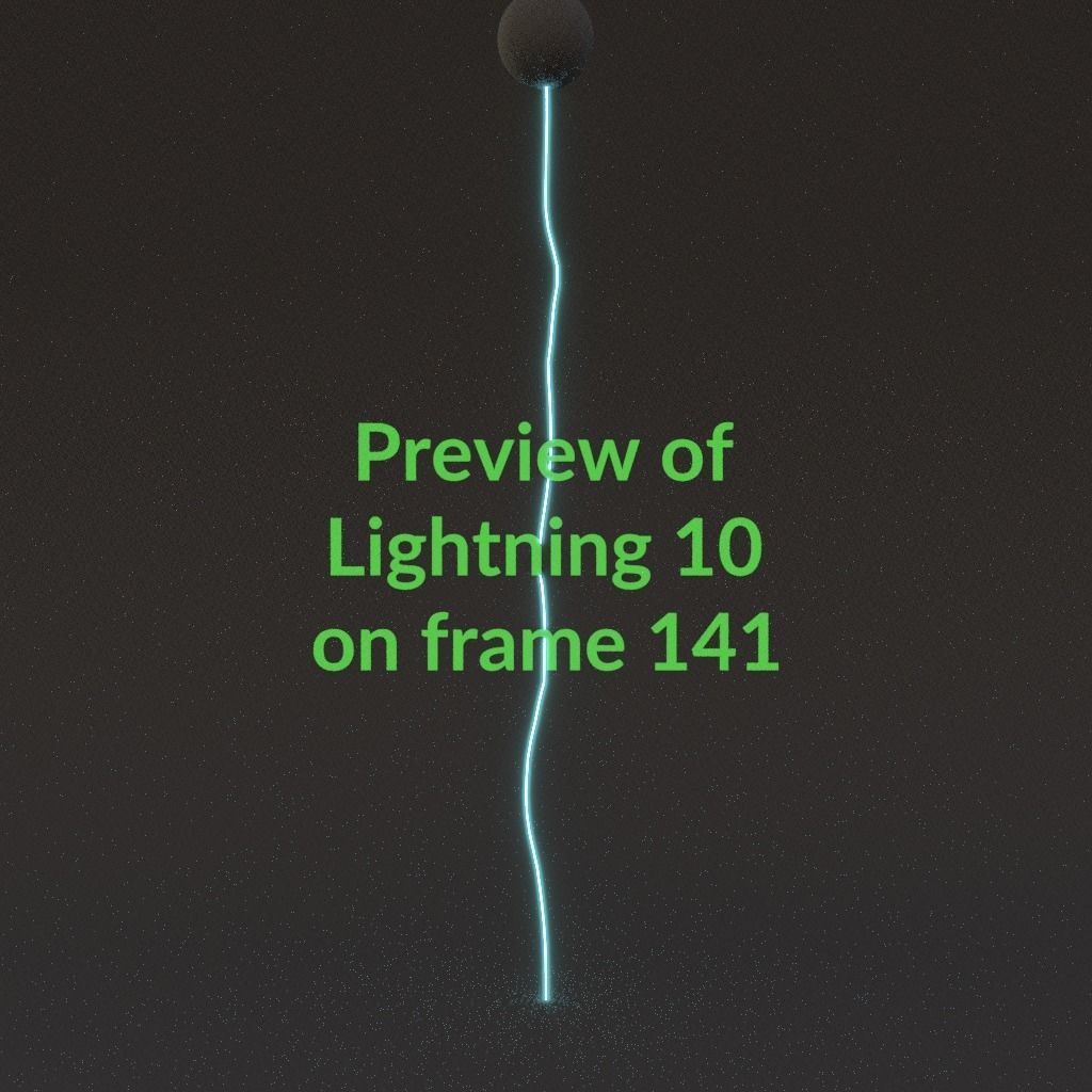 Animated Lightning v10 Low-poly 3D model_14