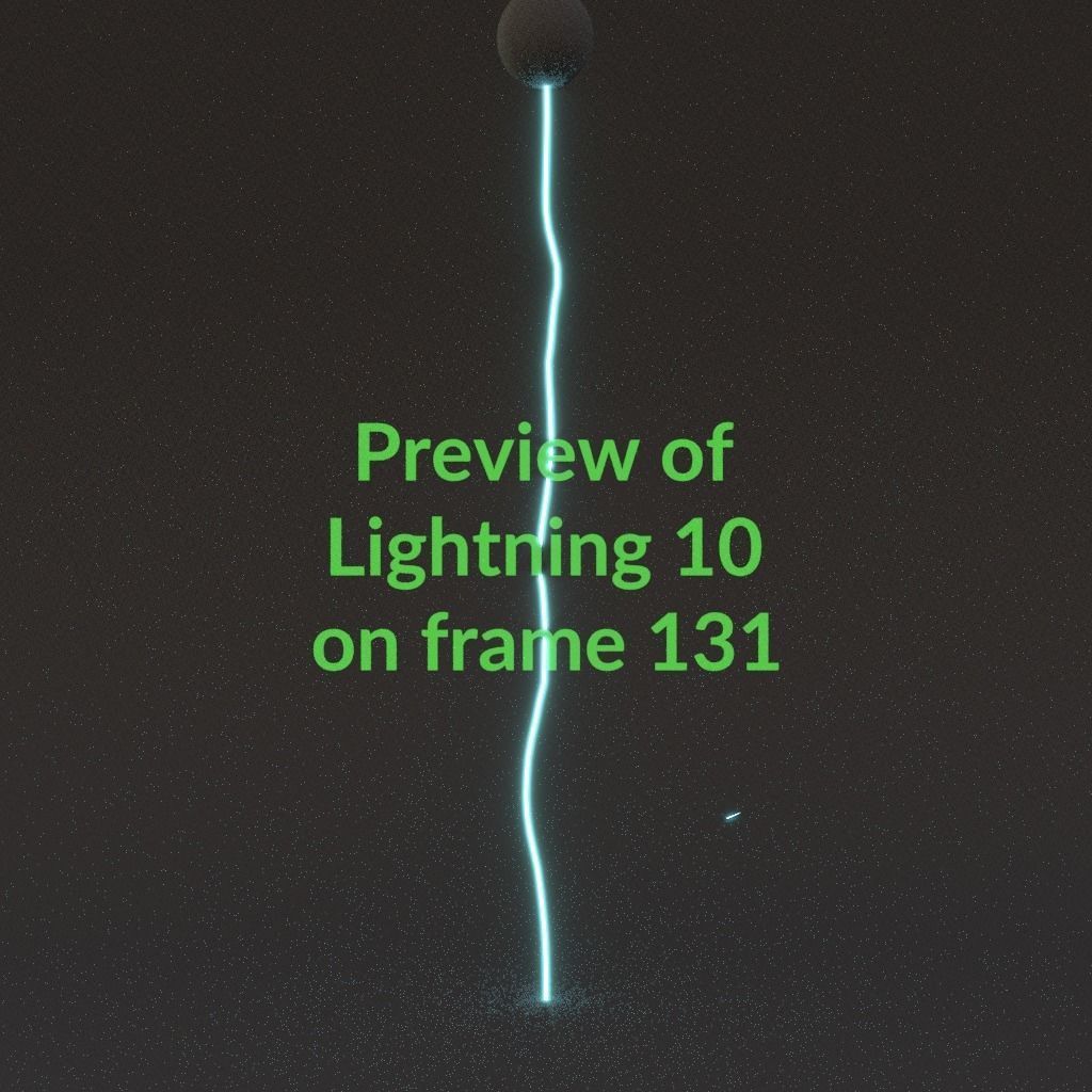 Animated Lightning v10 Low-poly 3D model_13