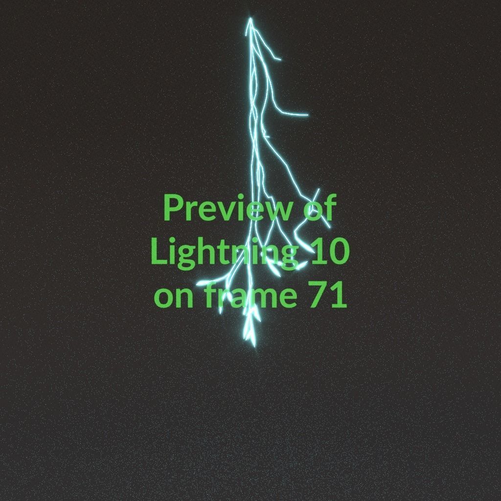 Animated Lightning v10 Low-poly 3D model_7