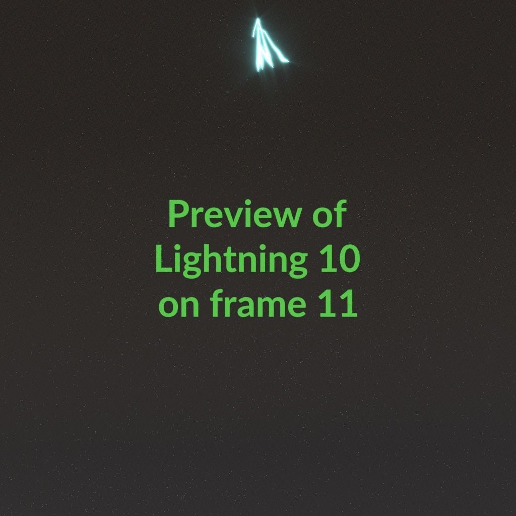 Animated Lightning v10 Low-poly 3D model_1