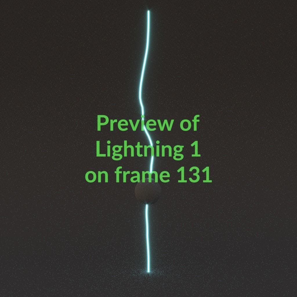 Animated Lightning v1 Low-poly 3D model_13