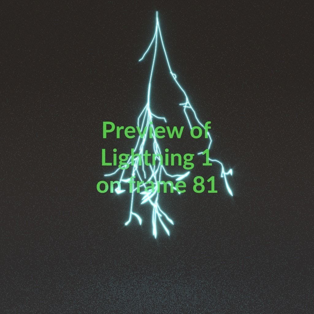 Animated Lightning v1 Low-poly 3D model_8