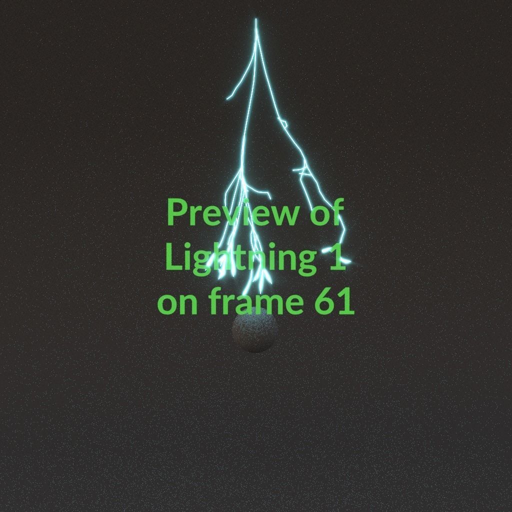 Animated Lightning v1 Low-poly 3D model_6