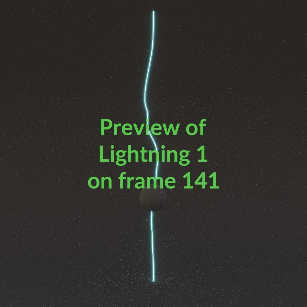 Animated Lightning v1 Low-poly 3D model_14