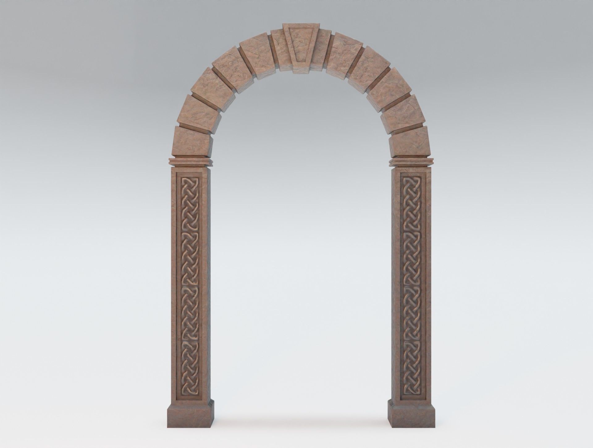 Stone Arch - Celtic Archway - Low-poly - Game-Ready - 4K Low-poly 3D model_2