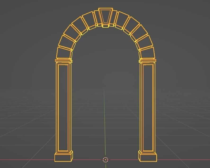 Stone Arch - Celtic Archway - Low-poly - Game-Ready - 4K Low-poly 3D model_5