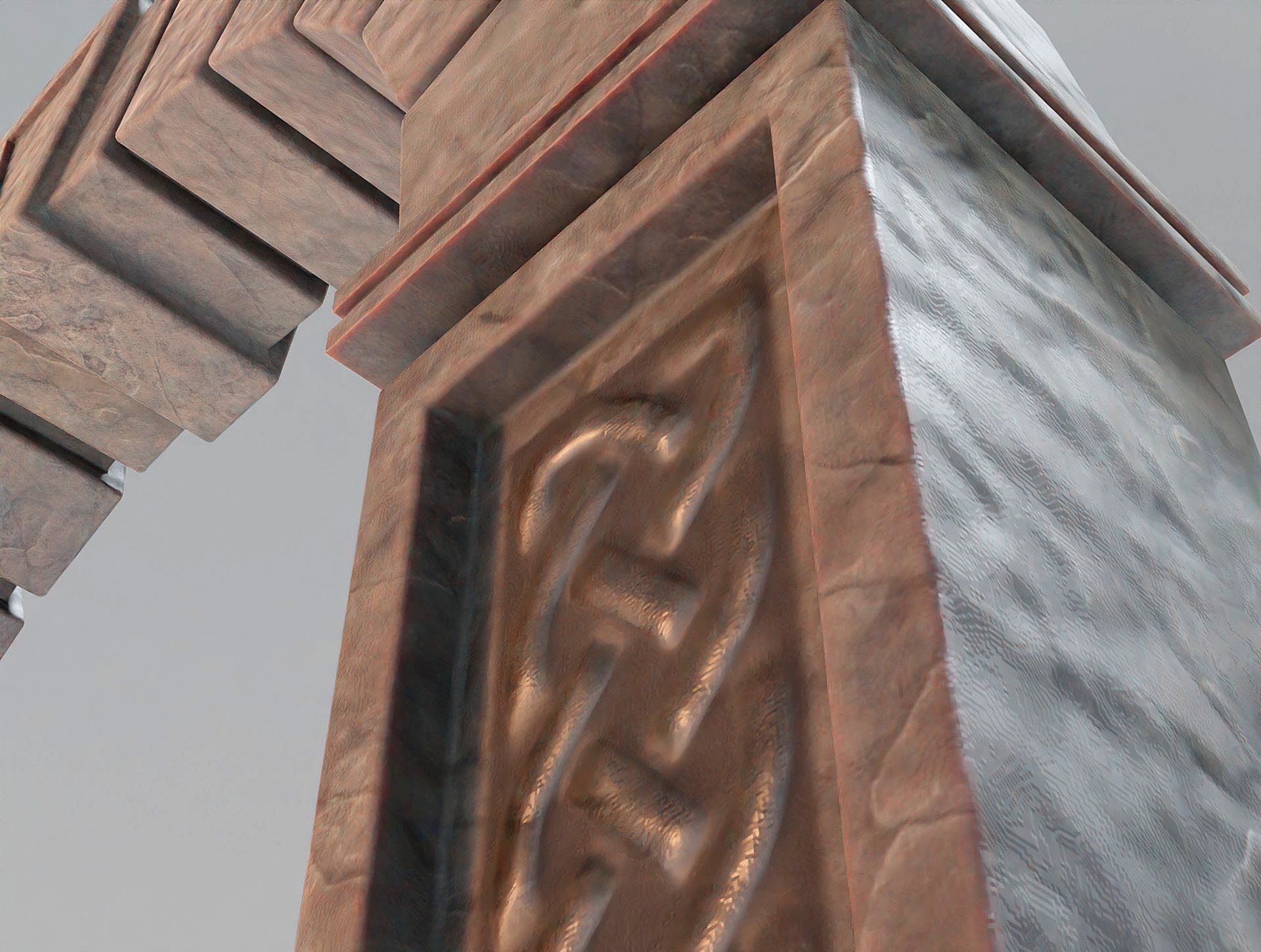 Stone Arch - Celtic Archway - Low-poly - Game-Ready - 4K Low-poly 3D model_3