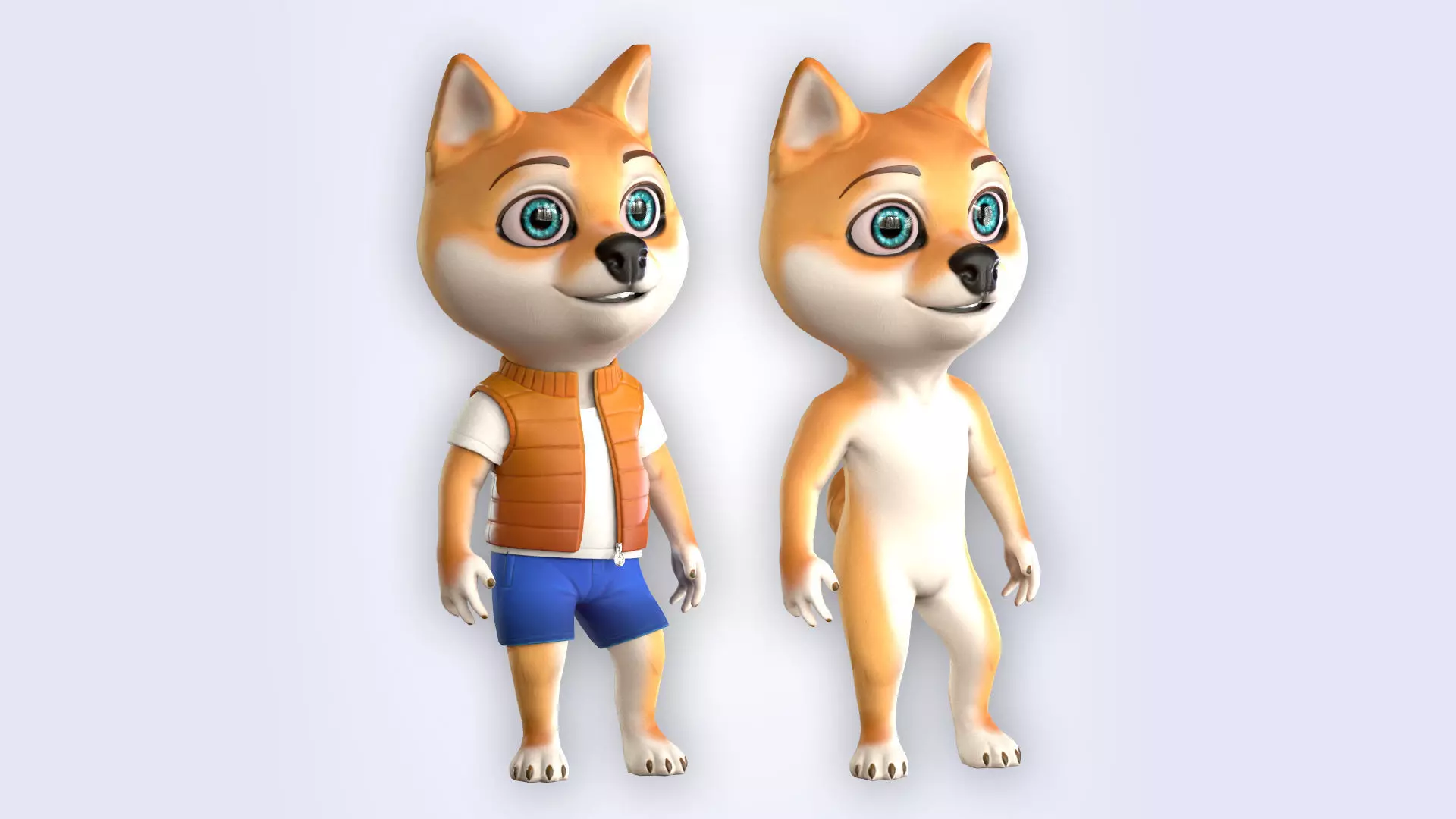 Cartoon Dog 3D Model Collection_0