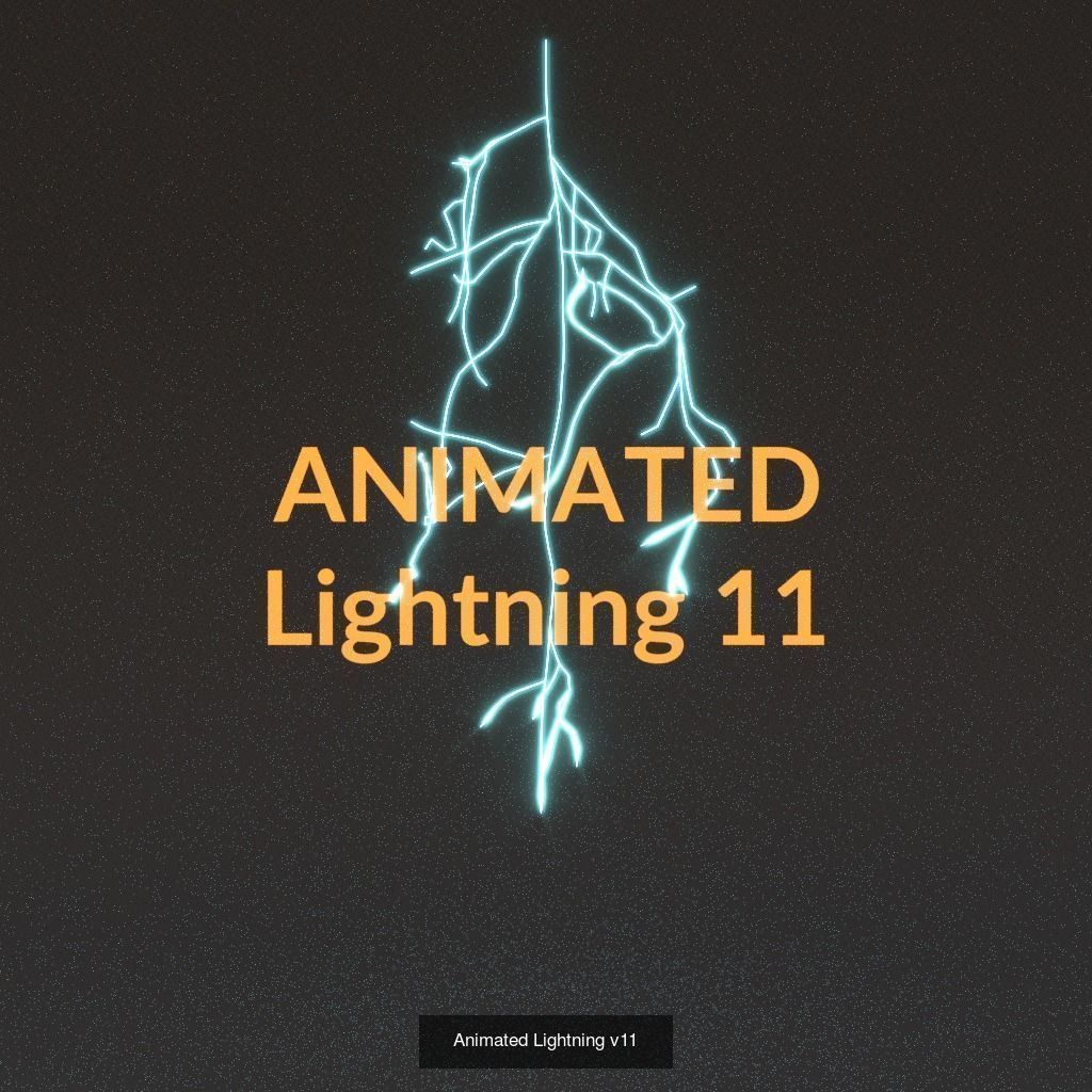 Animated Lightning PACK 25 versions 3D Model Collection_25