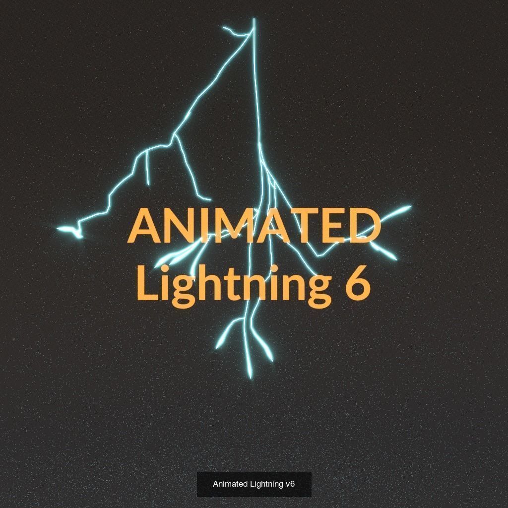 Animated Lightning PACK 25 versions 3D Model Collection_6