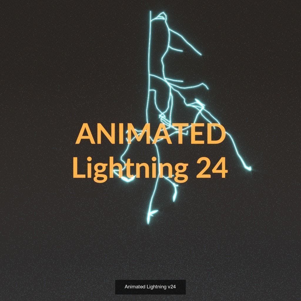 Animated Lightning PACK 25 versions 3D Model Collection_11