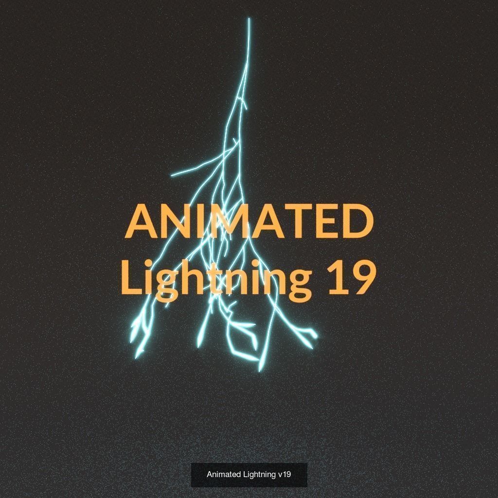 Animated Lightning PACK 25 versions 3D Model Collection_17