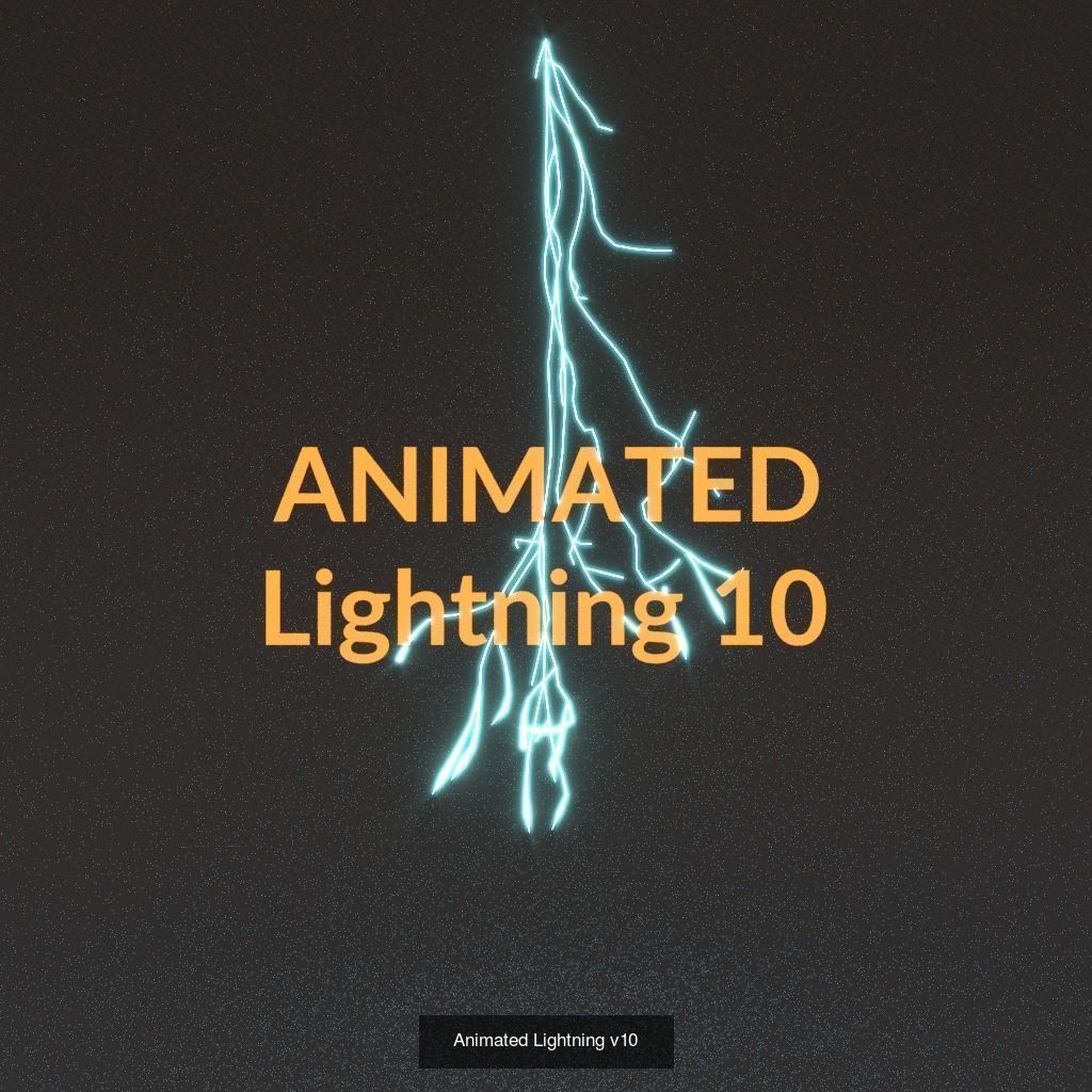 Animated Lightning PACK 25 versions 3D Model Collection_26