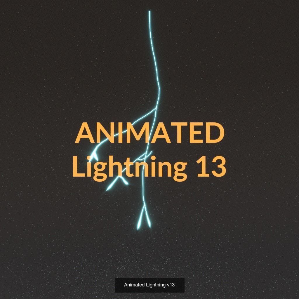 Animated Lightning PACK 25 versions 3D Model Collection_23