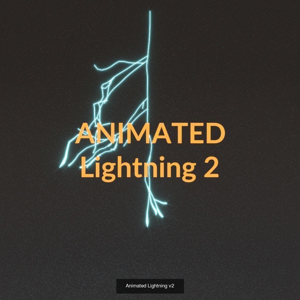 Animated Lightning PACK 25 versions 3D Model Collection_16