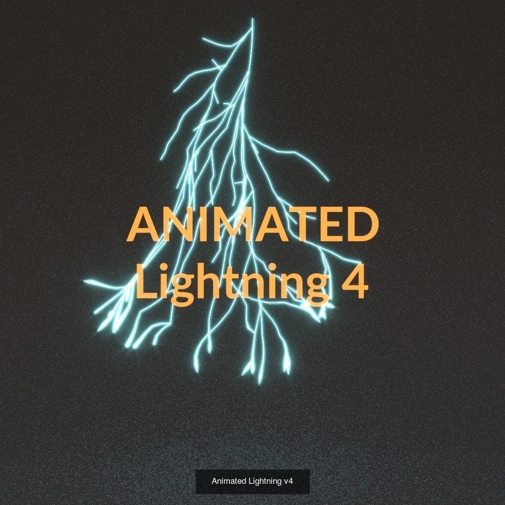 Animated Lightning PACK 25 versions 3D Model Collection_8