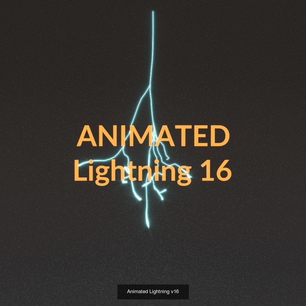 Animated Lightning PACK 25 versions 3D Model Collection_20