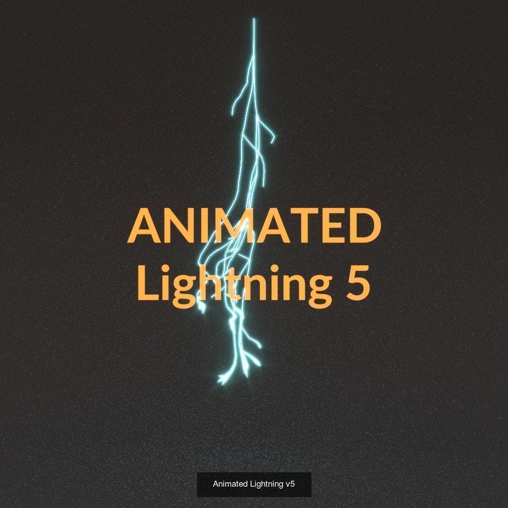 Animated Lightning PACK 25 versions 3D Model Collection_7