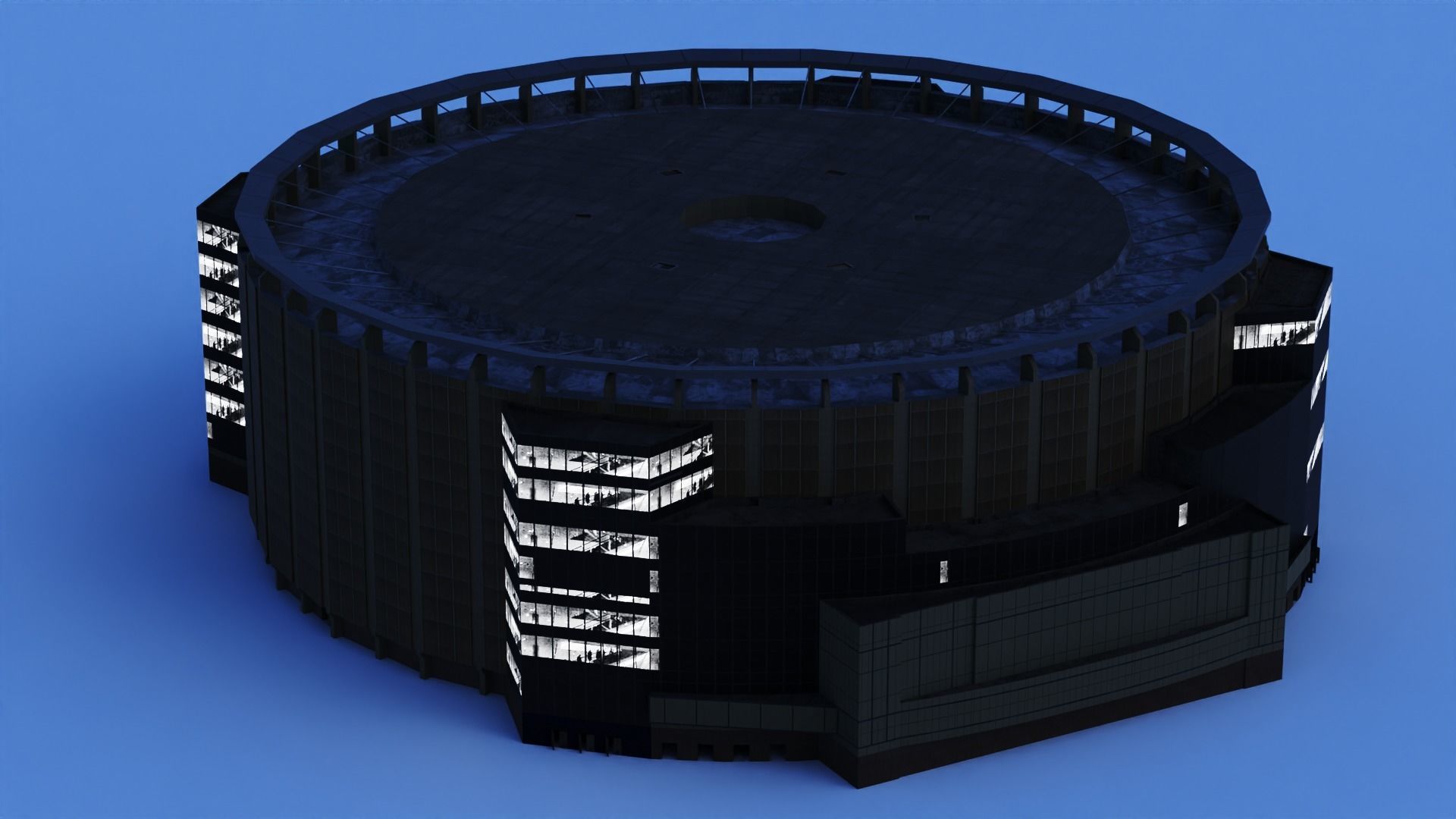 Madison Square Garden Low-poly 3D model_6