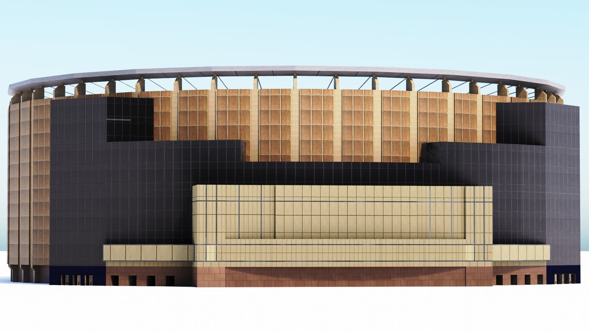 Madison Square Garden Low-poly 3D model_8